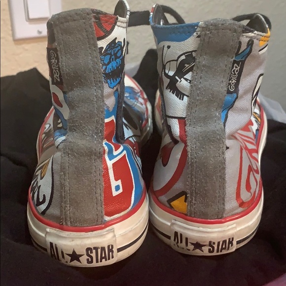converse gorillaz gold